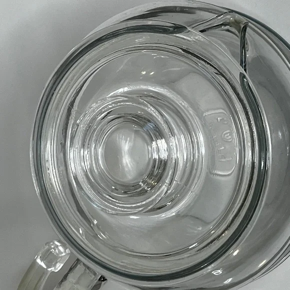 Retro MCM Pyrex Flameware 7756-C-A-3 Glass Tea Pot With Lid Cup Made In USA - Picture 11 of 16